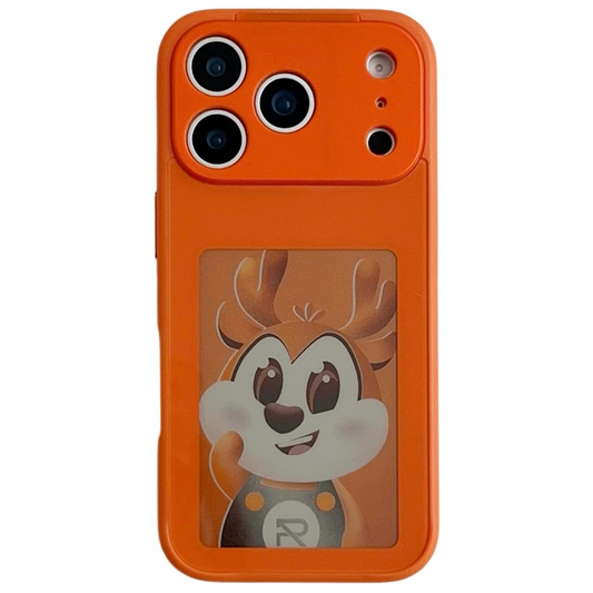 Hoesje voor Apple iPhone 17 Pro Max, OEM, Aangepast E-Ink Display, Oranje