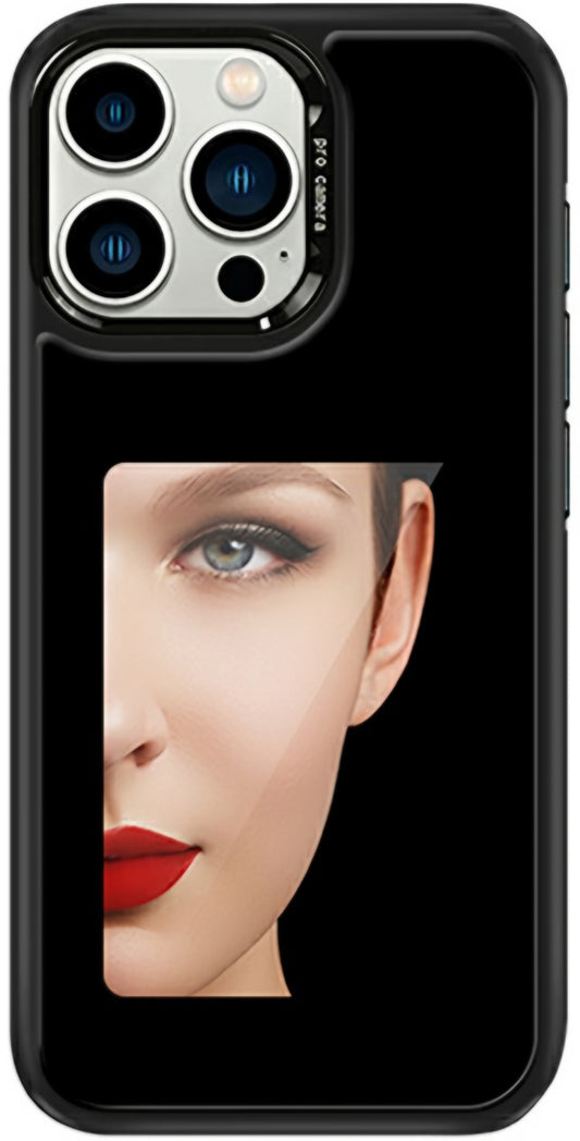 Hoes voor Apple iPhone 16 Pro Max, OEM, Aangepast E-Ink Display (4 inch), Zwart