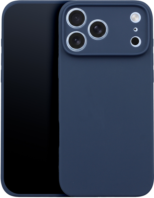 Hoes voor Apple iPhone 18 Pro Max / 17 Pro Max, OEM, Siliconen, Donkerblauw