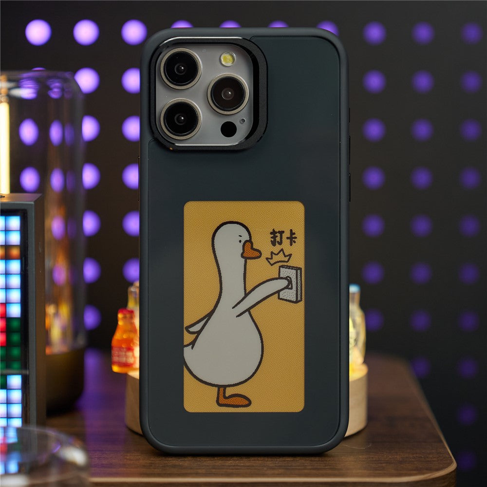Hoes voor Apple iPhone 13 Pro Max, OEM, Aangepast E-Ink Display, Zwart