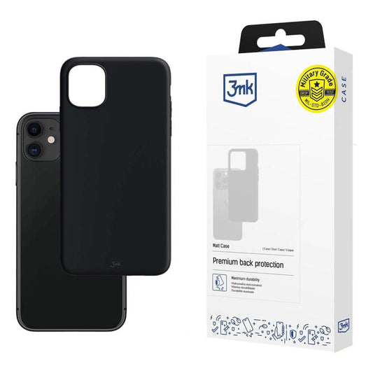Hoesje voor Apple iPhone 11, 3MK, Mat Zwart