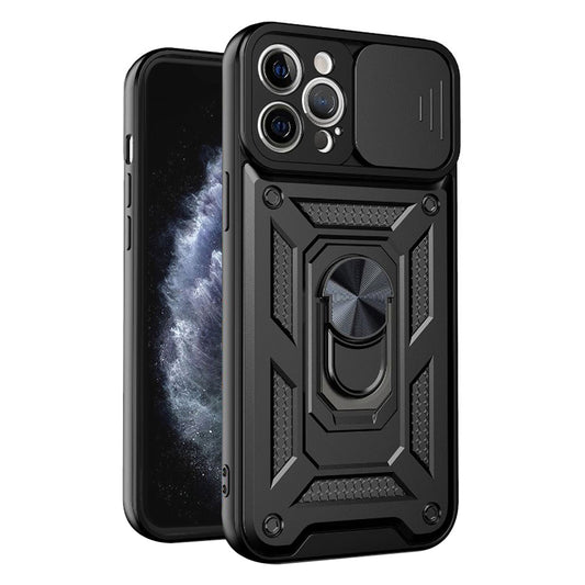 Hoes voor Apple iPhone 11 Pro Max, Techsuit, CamShield, Zwart