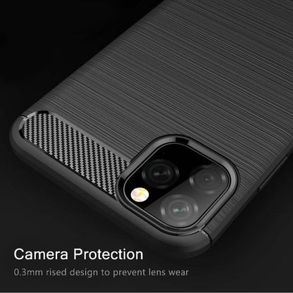 Case for Apple iPhone 11 Pro Max, Techsuit, Carbon, Black