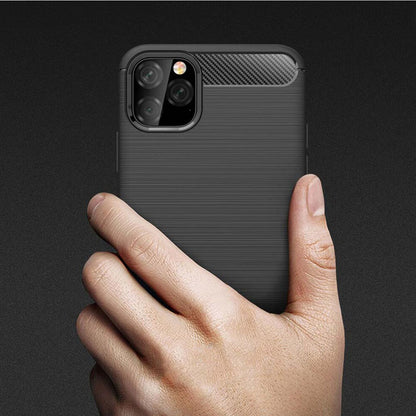 Case for Apple iPhone 11 Pro Max, Techsuit, Carbon, Black