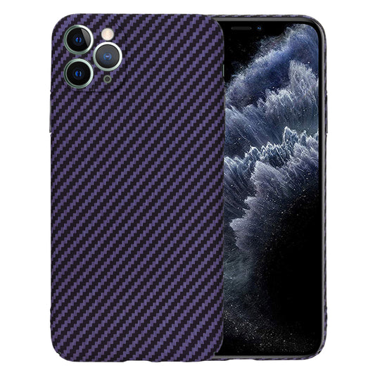 Hoes voor Apple iPhone 11 Pro Max, Techsuit, Carbonite FiberShell, Paars
