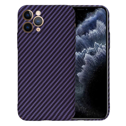 Hoes voor Apple iPhone 11 Pro, Techsuit, Carbonite FiberShell, Paars