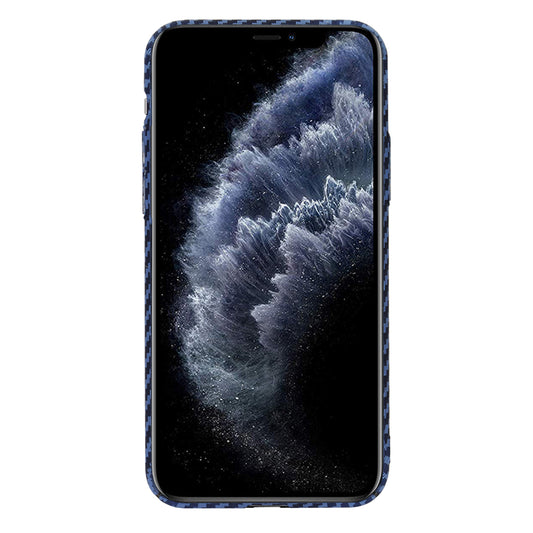 Hoes voor Apple iPhone 11 Pro, Techsuit, Carbonite FiberShell, Turkoois