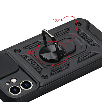 Hoes voor Apple iPhone 11, Techsuit, CamShield, Zwart