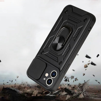 Hoes voor Apple iPhone 11, Techsuit, CamShield, Zwart