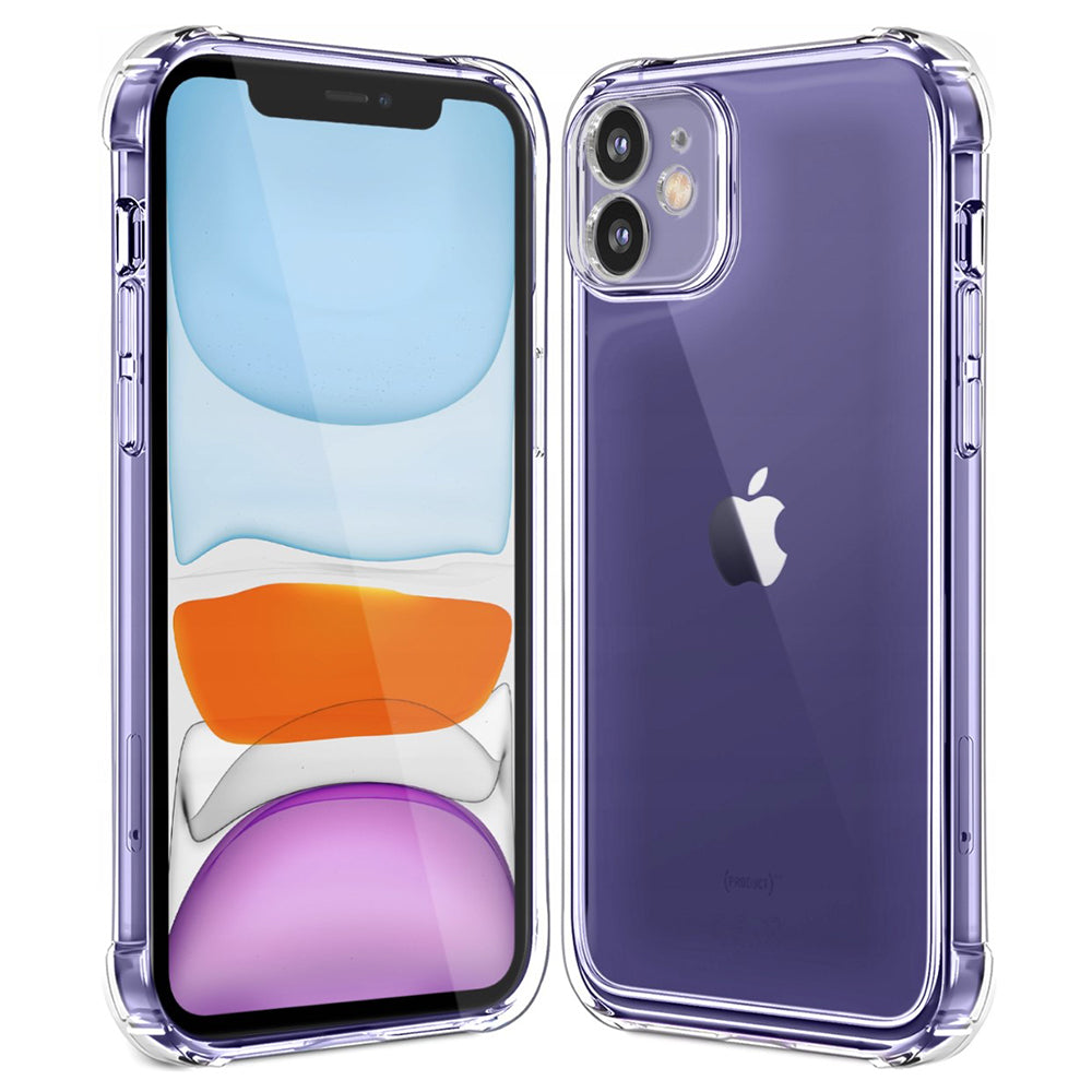 Hoes voor Apple iPhone 11, Techsuit, Schokbestendig Helder, Transparant