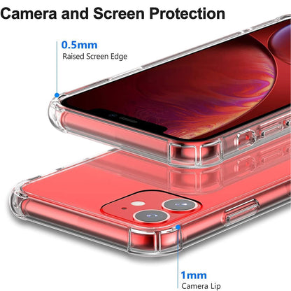 Hoes voor Apple iPhone 11, Techsuit, Schokbestendig Helder, Transparant