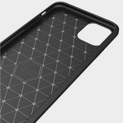 Hoes voor Apple iPhone 12 mini, Techsuit, Carbon, Zwart
