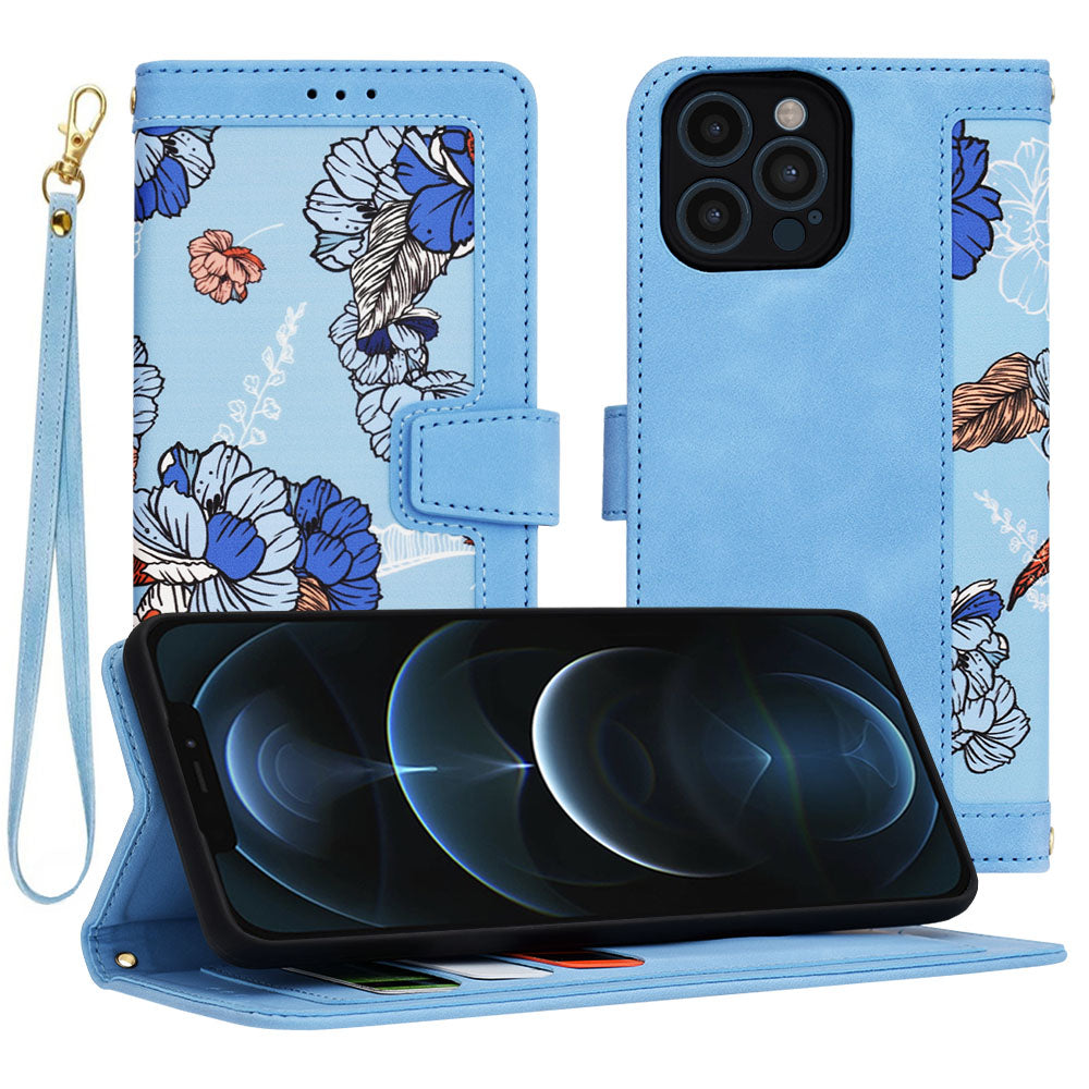 Case for Apple iPhone 12 Pro Max, Techsuit, FlipCraft, Blue