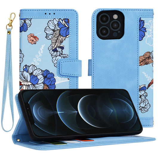 Hoes voor Apple iPhone 12 Pro Max, Techsuit, FlipCraft, Blauw
