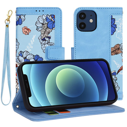 Hoes voor Apple iPhone 12 / 12 Pro, Techsuit, FlipCraft, Blauw