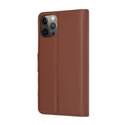 Hoes voor Apple iPhone 12 Pro, Techsuit, Leather Folio, Bruin