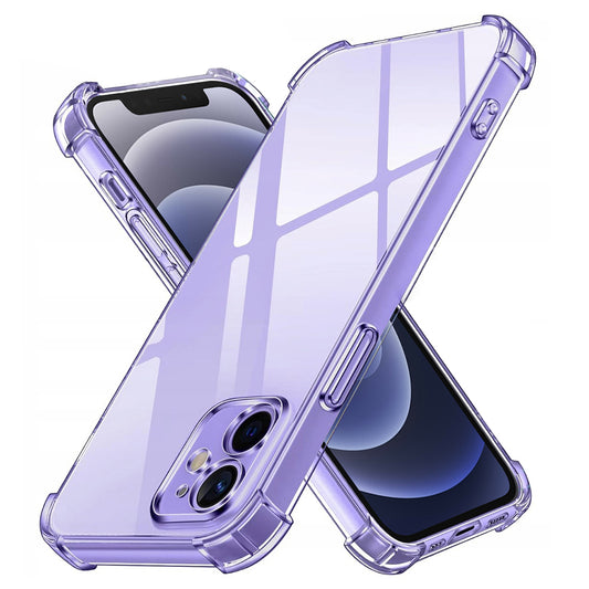 Hoesje voor Apple iPhone 12, Techsuit, Schokbestendig Transparant