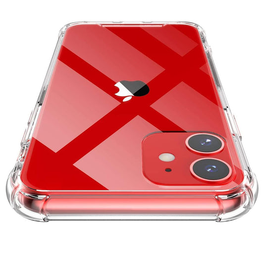 Hoesje voor Apple iPhone 12, Techsuit, Schokbestendig Transparant