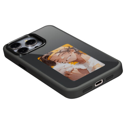 Hoes voor Apple iPhone 13 Pro Max, OEM, Aangepast E-Ink Display, Zwart