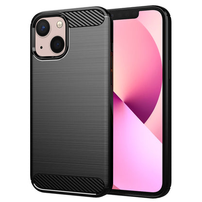 Hoes voor Apple iPhone 13 mini, Techsuit, Carbon, Zwart