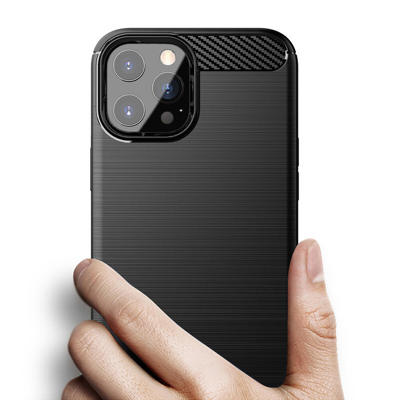 Case for Apple iPhone 13 Pro Max, Techsuit, Carbon, Black