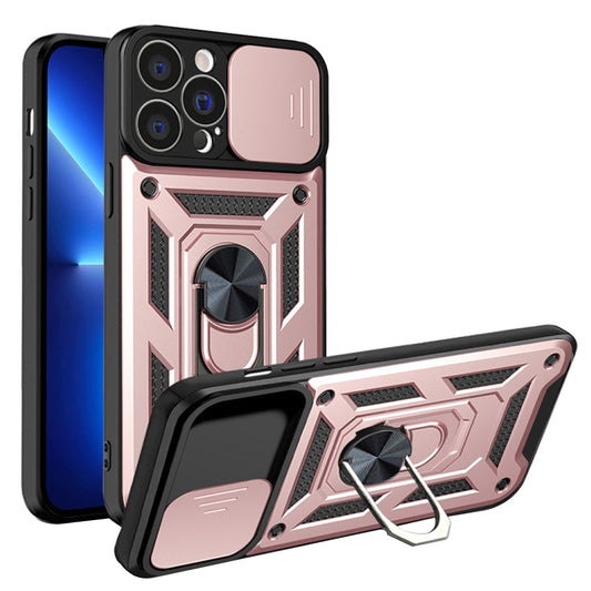Hoes voor Apple iPhone 13 Pro, Techsuit, CamShield, Roze