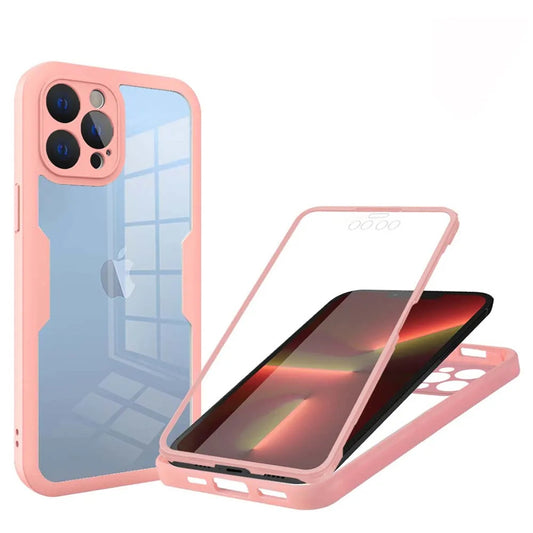 Hoes voor Apple iPhone 13 Pro, Techsuit, ColorVerse 360, Roze