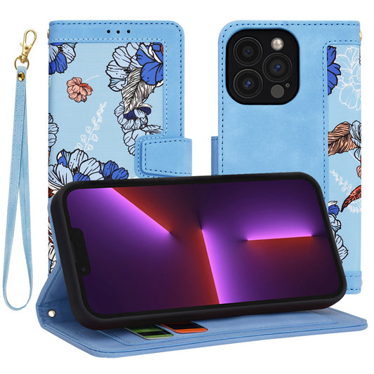 Hoes voor Apple iPhone 13 Pro, Techsuit, FlipCraft, Blauw
