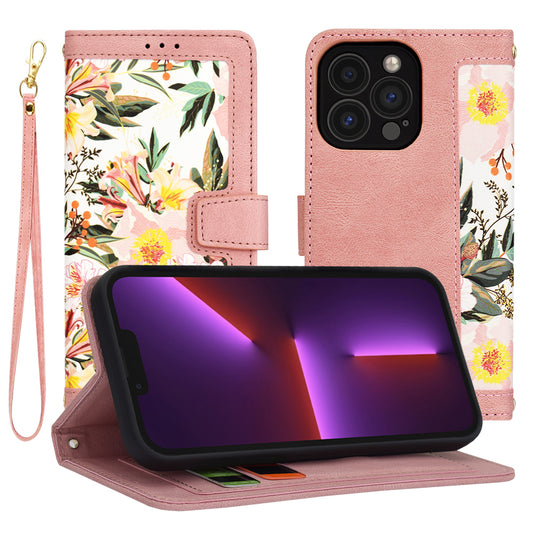 Hoes voor Apple iPhone 13 Pro, Techsuit, FlipCraft, Roze