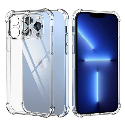 Hoesje voor Apple iPhone 13 Pro, Techsuit, Schokbestendig Transparant