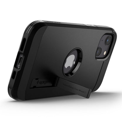 Hoes voor Apple iPhone 13, Spigen, Tough Armor, Zwart