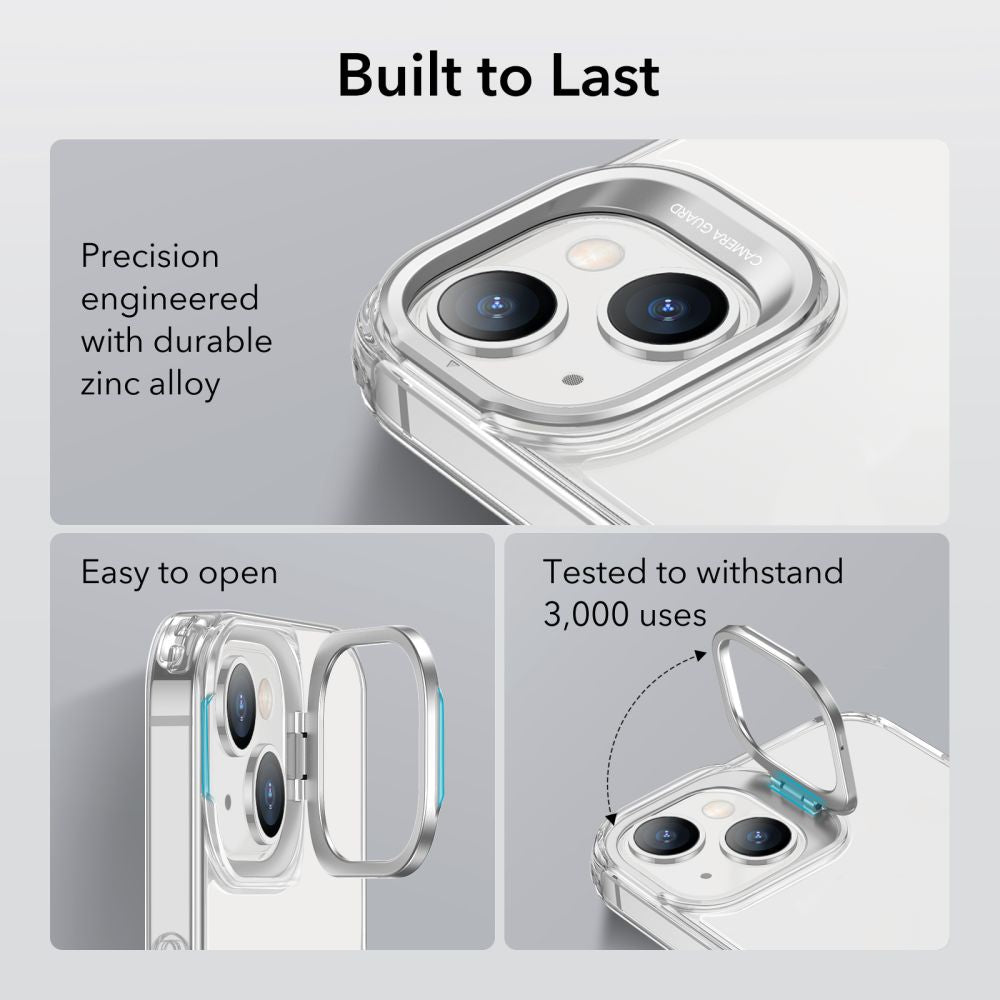 Hoes voor Apple iPhone 14 Plus, ESR, Classic Kickstand, Transparant