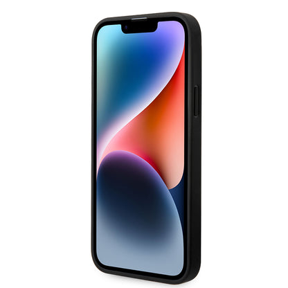 Hoes voor Apple iPhone 14 Plus, Karl Lagerfeld, Glitter Flakes Ikonik Karl, Zilverachtig