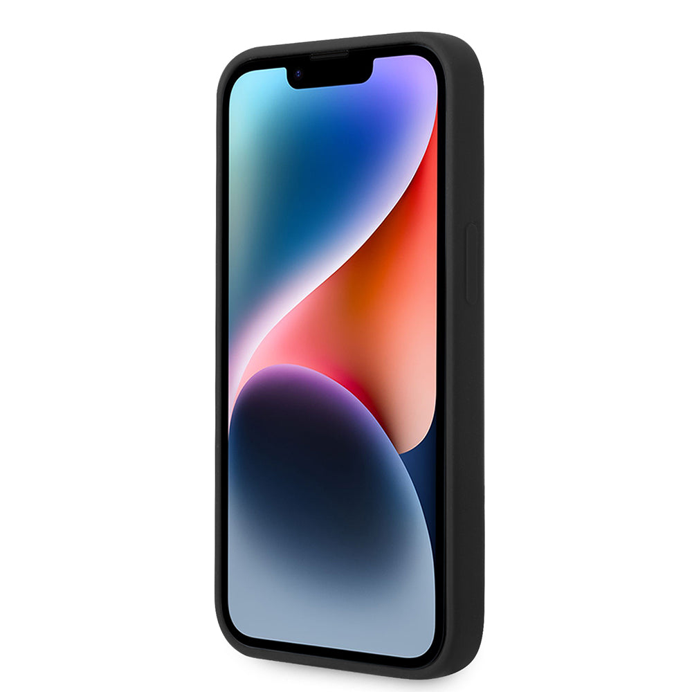 Hoes voor Apple iPhone 14 Plus, Karl Lagerfeld, Silicone Karl's Head, Zwart