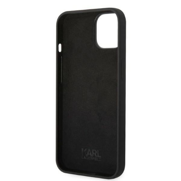 Hoes voor Apple iPhone 14 Plus, Karl Lagerfeld, Silicone RSG, Zwart