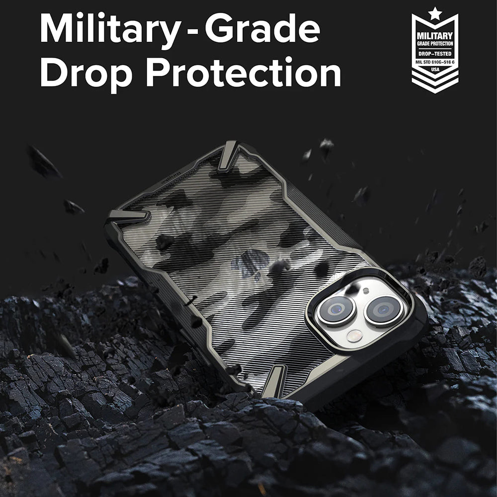 Hoesje voor Apple iPhone 14 Plus, Ringke, Fusion X Design, Camouflage