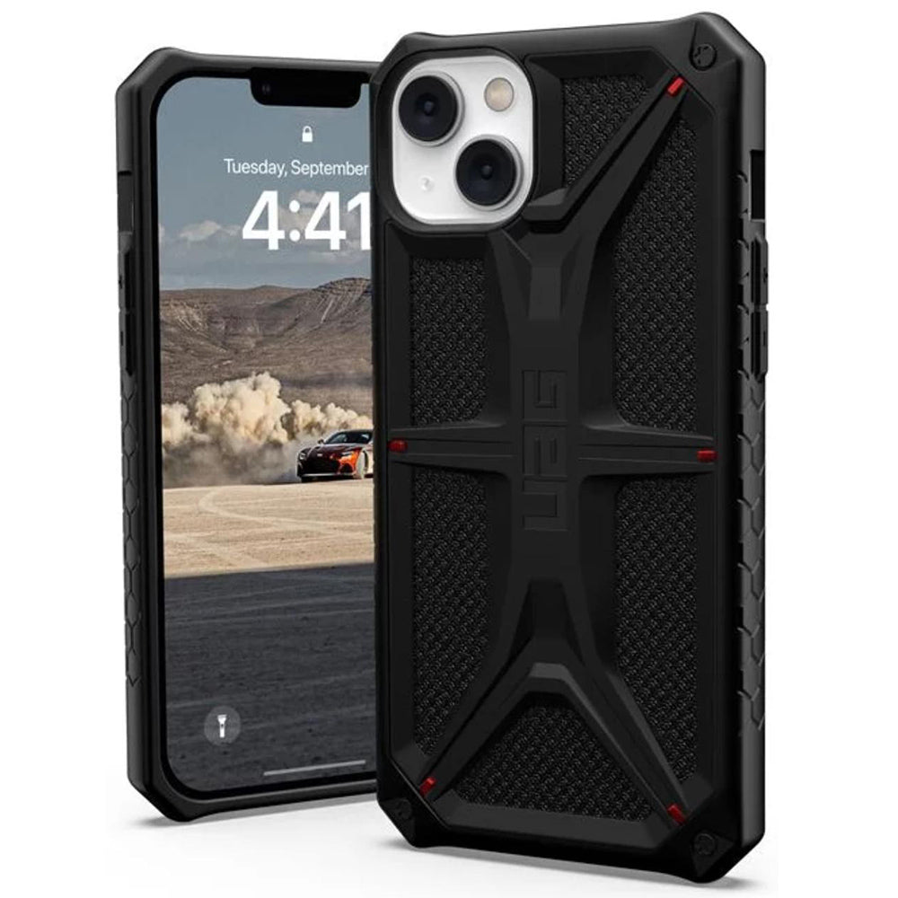 Hoes voor Apple iPhone 14 Plus, Urban Armor Gear, Monarch Kevlar, Zwart