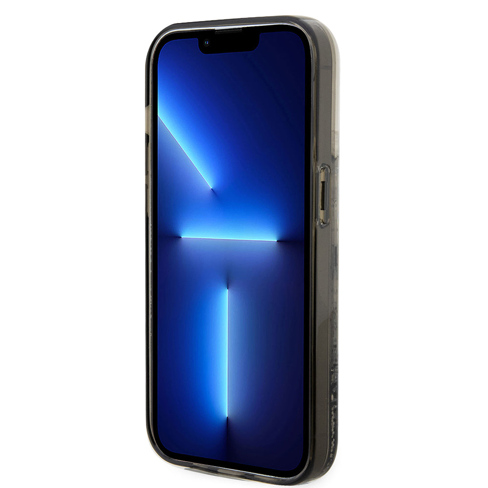 Hoes voor Apple iPhone 14 Pro, Karl Lagerfeld, Liquid Glitter Choupette, Transparant