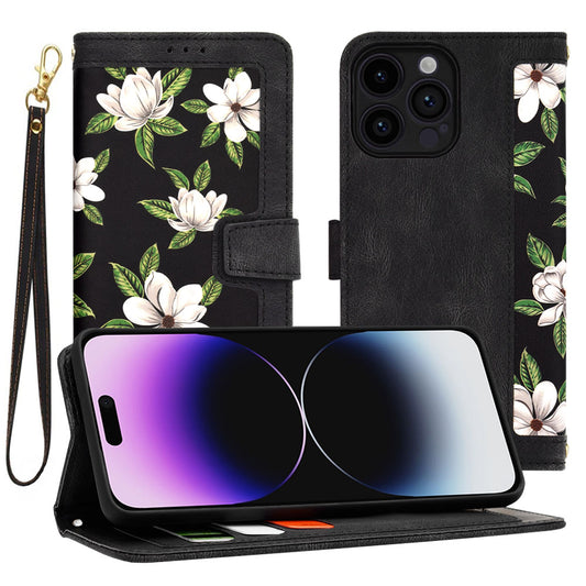 Hoesje voor Apple iPhone 14 Pro Max, Techsuit, FlipCraft, Zwart