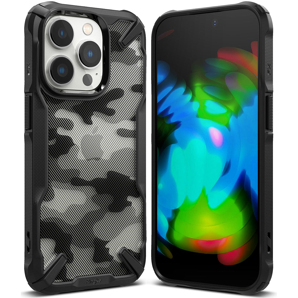 Hoes voor Apple iPhone 14 Pro, Ringke, Fusion X Design, Camouflage