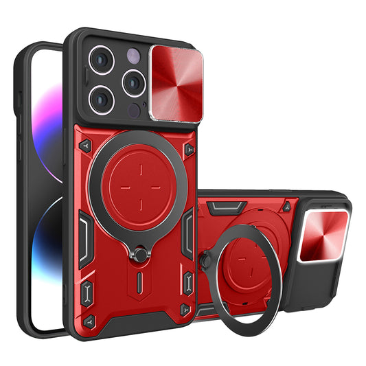 Hoes voor Apple iPhone 14 Pro, Techsuit, CamGuard Pro, Rood