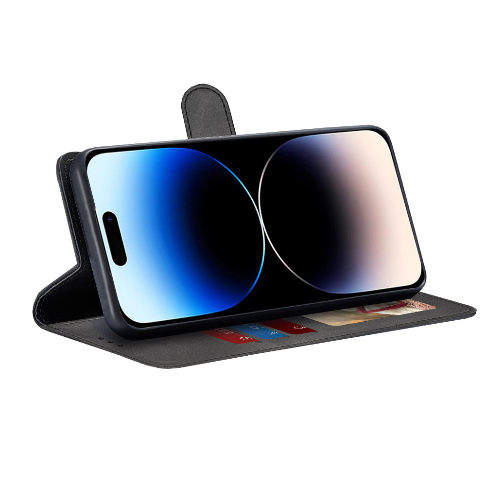 Hoes voor Apple iPhone 14 Pro, Techsuit, Diary Book, Zwart