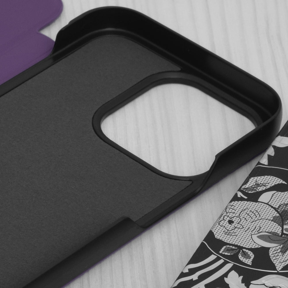 Hoes voor Apple iPhone 14 Pro, Techsuit, eFold, Paars