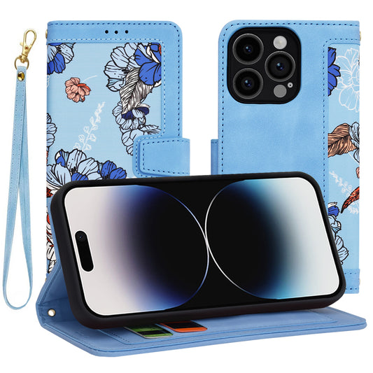 Hoes voor Apple iPhone 14 Pro, Techsuit, FlipCraft, Blauw