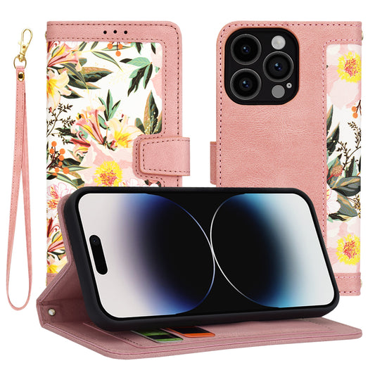 Hoes voor Apple iPhone 14 Pro, Techsuit, FlipCraft, Roze