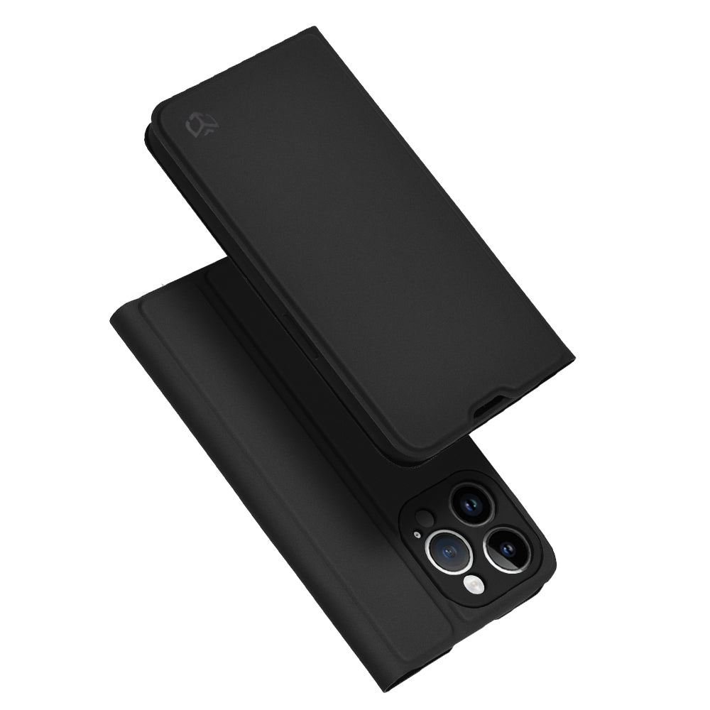 Hoes voor Apple iPhone 14 Pro, Techsuit, Magskin Book, Zwart