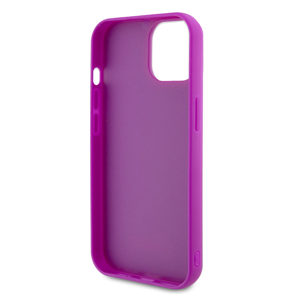Hoes voor Apple iPhone 15, Guess, Disco Metal Script, Fuchsia