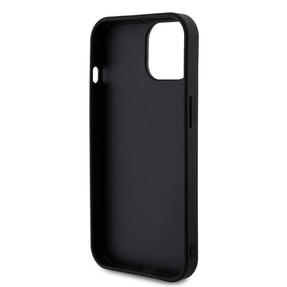 Hoes voor Apple iPhone 15, Guess, Rhinestone Metal Logo, Geel