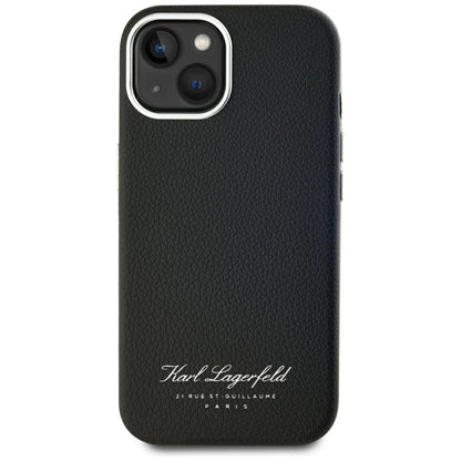 Hoes voor Apple iPhone 15, Karl Lagerfeld, RSG, Zwart