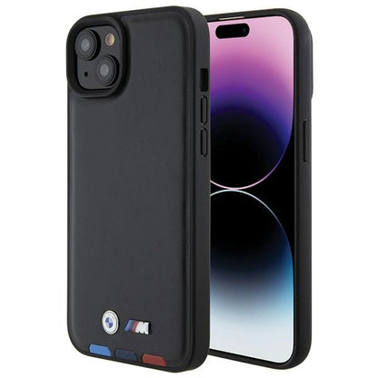 Case for Apple iPhone 15 Plus, BMW, Tricolor Stamp, Black